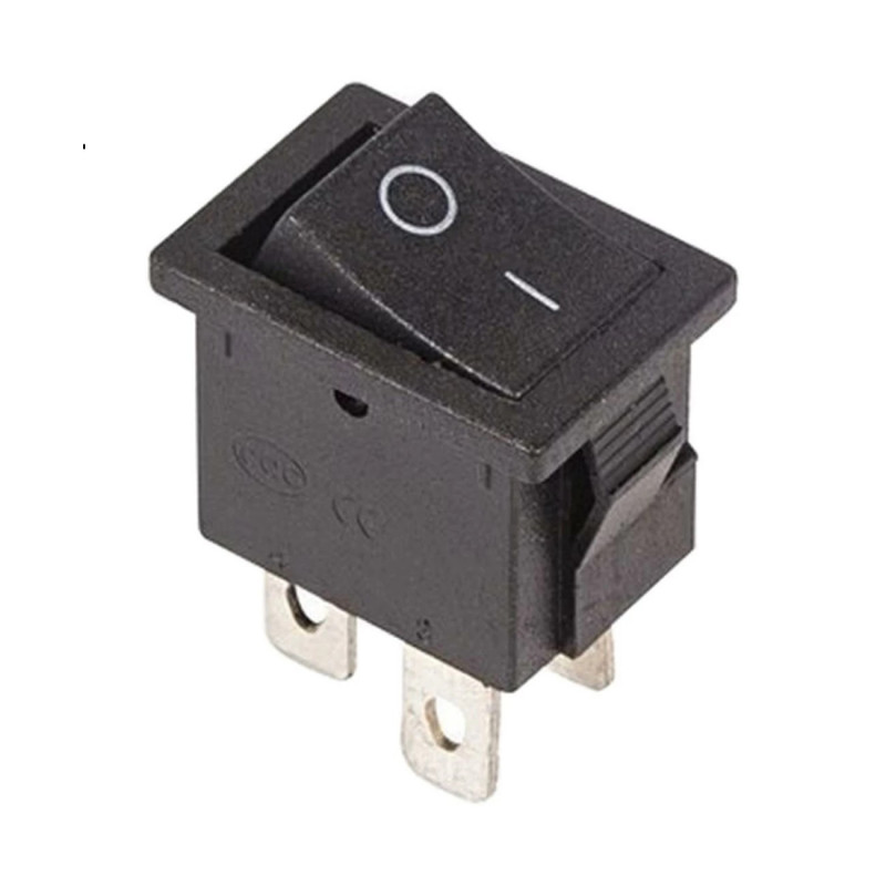 выкл клав REXANT ON-OFF 1кл 250V 15А (4с) (36-2310) черный( 91413 )